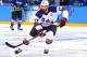 SOCHI, RUSSIA - FEBRUARY 16: Ryan Kesler #17 of the United States handles the puck in the third period against Slovenia during the Men's Ice Hockey Preliminary Round Group A game on day nine of the Sochi 2014 Winter Olympics at Shayba Arena on February 16, 2014 in Sochi, Russia. (Photo by Martin Rose/Getty Images)
