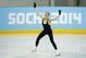 Gracie Gold of the United States skates during a practice session at the figure stating practice rink at the 2014 Winter Olympics, Tuesday, Feb. 18, 2014, in Sochi, Russia. (AP Photo/Darron Cummings)