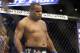 Daniel Cormier before fighting Frank Mir in a UFC heavyweight mixed martial arts fight in San Jose, Calif., Saturday, April 20, 2013. (AP Photo/Jeff Chiu)