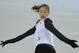 Yuna Kim of South Korea skates during a practice session at the figure stating practice rink at the 2014 Winter Olympics, Monday, Feb. 17, 2014, in Sochi, Russia. (AP Photo/Vadim Ghirda)