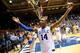 DURHAM, NC - FEBRUARY 15: Rasheed Sulaimon #14 of the Duke Blue Devils celebrates as he leaves the floor after a win over the Maryland Terrapins at Cameron Indoor Stadium on February 15, 2014 in Durham, North Carolina. Duke won 69-67. (Photo by Grant Halverson/Getty Images)