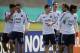 Argentina's Sergio Aguero, from left, Maximiliano Rodriguez, Lionel Messi, Angel Di Maria, Ezequiel Lavezzi and Ever Banega leave the field after a training session ahead of their 2014 World Cup qualifying soccer match against Paraguay, in Buenos Aires, Argentina, Friday, Sept. 6, 2013. (AP Photo/Natacha Pisarenko)