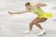 Polina Edmunds of the United States competes in the women's short program figure skating competition at the Iceberg Skating Palace during the 2014 Winter Olympics, Wednesday, Feb. 19, 2014, in Sochi, Russia. (AP Photo/Darron Cummings)