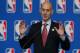 NBA Commissioner Adam Silver speaks at a news conference before the skills competition at the NBA All Star basketball weekend, Saturday, Feb. 15, 2014, in New Orleans. (AP Photo/Bill Haber)