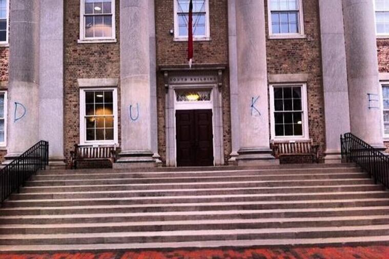 UNC Building Gets Spray Painted Ahead of Duke Game
