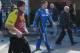 Carl Edwards walks to work in the Daytona International Speedway garage.