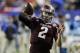 Texas A&M quarterback Johnny Manziel (2) warms up before the start of the Chick-fil-A Bowl NCAA college football game against Duke Tuesday, Dec. 31, 2013, in Atlanta. (AP Photo/John Bazemore)