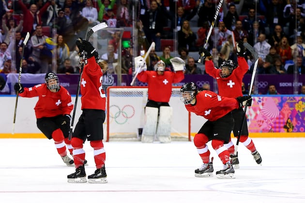 Swiss Beat SWE 4-3 to Win 1st Hockey Medal Ever