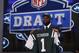 Apr 25, 2013; New York, NY, USA; Sheldon Richardson (Missouri) is introduced as the number thirteen overall pick to the New York Jets during the 2013 NFL Draft at Radio City Music Hall. Mandatory Credit: Jerry Lai-USA TODAY Sports