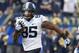 North Carolina tight end Eric Ebron (85) in action in an NCAA football game between Pittsburgh and North Carolina, Saturday, Nov. 16, 2013 in Pittsburgh. (AP Photo/Keith Srakocic)