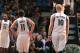MINNEAPOLIS, MN - JANUARY 10: J.J. Barea #11 and Chase Budinger #10 of the Minnesota Timberwolves walks up the court against the Charlotte Bobcats on January 10, 2014 at Target Center in Minneapolis, Minnesota. NOTE TO USER: User expressly acknowledges and agrees that, by downloading and or using this Photograph, user is consenting to the terms and conditions of the Getty Images License Agreement. Mandatory Copyright Notice: Copyright 2014 NBAE (Photo by Jordan Johnson/NBAE via Getty Images)