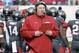 FILE - In this Nov. 23, 2013, file photo, Arkansas coach Bret Bielema walks onto the field in the first half of an NCAA college football game against Mississippi State in Little Rock, Ark. After a 3-9 season, the worst in school history, Bielema has seen the SEC West up close and personal, but he's not about to lower where he thinks the Razorbacks are headed. (AP Photo/Danny Johnston, File)