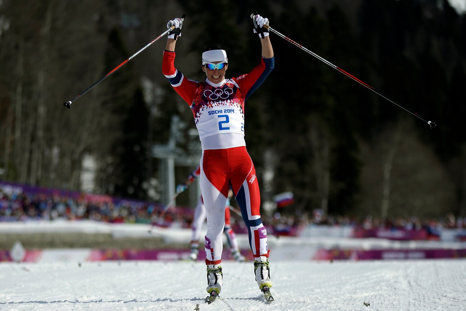 Olympics 2014 Cross Country Skiing Women's 30km Mass Start Free Medal