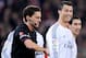 BILBAO, SPAIN - FEBRUARY 02: Cristiano Ronaldo of Real Madrid CF smiles after being shown a red card by the referee Ayza Gamez during the La Liga match between Athletic Club and Real Madrid CF at San Mames Stadium on February 2, 2014 in Bilbao, Spain. (Photo by David Ramos/Getty Images)