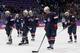 Team USA skates off the ice after losing 5-0 to Finland in the men's bronze medal ice hockey game at the 2014 Winter Olympics, Saturday, Feb. 22, 2014, in Sochi, Russia. (AP Photo/Petr David Josek)