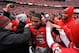 COLUMBUS, OH - NOVEMBER 24: C.J. Barnett #4 of the Ohio State Buckeyes is congratulated by fans after Ohio State defeated the Michigan Wolverines 26-21 at Ohio Stadium on November 24, 2012 in Columbus, Ohio. (Photo by Jamie Sabau/Getty Images)