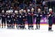SOCHI, RUSSIA - FEBRUARY 22: The United States look on after losing to Finland 5-0 during the Men's Ice Hockey Bronze Medal Game on Day 15 of the 2014 Sochi Winter Olympics at Bolshoy Ice Dome on February 22, 2014 in Sochi, Russia. (Photo by Martin Rose/Getty Images)