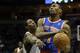New York Knicks' Metta World Peace during the first half of an NBA basketball game against the Milwaukee Bucks Wednesday, Dec. 18, 2013, in Milwaukee. (AP Photo/Morry Gash)
