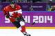 SOCHI, RUSSIA - FEBRUARY 21: Sidney Crosby #87 of Canada skates during the Men's Ice Hockey Semifinal Playoff against the United States on Day 14 of the 2014 Sochi Winter Olympics at Bolshoy Ice Dome on February 21, 2014 in Sochi, Russia. (Photo by Al Bello/Getty Images)