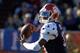 North quarterback Tajh Boyd (10), of Clemson, looks to pass during the first half of the Senior Bowl NCAA college football game against the South on Saturday, Jan. 25, 2014, in Mobile, Ala. (AP Photo/Butch Dill)