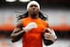 Oct 5, 2013; Syracuse, NY, USA; Clemson Tigers wide receiver Sammy Watkins (2) warms up prior to the game against the Syracuse Orange at the Carrier Dome. Mandatory Credit: Rich Barnes-USA TODAY Sports