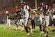 MIAMI GARDENS, FL - NOVEMBER 09: Logan Thomas #3 of the Virginia Tech Hokies celebrates a touchdown during a game against the Miami Hurricanes at Sun Life Stadium on November 9, 2013 in Miami Gardens, Florida. (Photo by Mike Ehrmann/Getty Images)