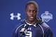 INDIANAPOLIS, IN - FEBRUARY 22: Former Louisville quarterback Teddy Bridgewater speaks to the media during the 2014 NFL Combine at Lucas Oil Stadium on February 22, 2014 in Indianapolis, Indiana. (Photo by Joe Robbins/Getty Images)