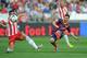 Lionel Messi was on target in the last match between the two sides.