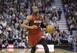 Miami Heat's Dwyane Wade (3) brings the ball up court in the second half of an NBA basketball game against the Utah Jazz Saturday, Feb. 8, 2014, in Salt Lake City. (AP Photo/Rick Bowmer)