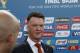 Netherlands head coach Louis Van Gaal arrives for the draw ceremony for the 2014 soccer World Cup in Costa do Sauipe near Salvador, Brazil, Friday, Dec. 6, 2013. (AP Photo/Silvia Izquierdo)