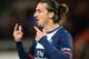 PARIS, FRANCE - JANUARY 31: Zlatan Ibrahimovic of Paris Saint-Germain FC during the Ligue 1 match between Paris Saint-Germain FC and FC Girondins de Bordeaux at Parc des Princes on January 31, 2014 in Paris, France. (Photo by Shaun Botterill/Getty Images)