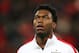 England's Daniel Sturridge lines up to play against Germany in the international friendly soccer match between England and Germany, at Wembley Stadium in London, Tuesday, Nov. 19, 2013. (AP Photo/Alastair Grant)