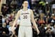 Connecticut's Breanna Stewart smiles during the first half of an NCAA college basketball game against Central Florida, Wednesday, Feb. 19, 2014, in Hartford, Conn. (AP Photo/Jessica Hill)