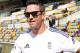 England's Kevin Pietersen arrives at the stadium ahead of his 100th test match during day 1 of the 1st test in the Ashes Series between England and Australia at the Gabba in Brisbane, Australia, Thursday, Nov. 21, 2013. (AP Photo/Tertius Pickard)
