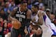 Jan 6, 2014; Los Angeles, CA, USA; Orlando Magic power forward Glen Davis (11) posts up Los Angeles Clippers center DeAndre Jordan (6) in the third quarter at Staples Center. The Clippers defeated the Magic 101-81. Mandatory Credit: Andrew Fielding-USA TODAY Sports
