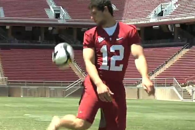 Andrew Luck Loves Him Some Fútbol