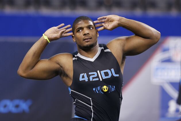 Michael Sam Runs 4.91 40-Yard Dash at NFL Scouting Combine