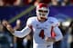LAS VEGAS, NV - DECEMBER 21: Quarterback Derek Carr #4 of the Fresno State Bulldogs signals teammates during the team's game against the USC Trojans in the Royal Purple Las Vegas Bowl at Sam Boyd Stadium on December 21, 2013 in Las Vegas, Nevada. USC won 45-20. (Photo by Ethan Miller/Getty Images)