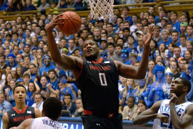 Video: Maryland Big Man Charles Mitchell Slams Home a Fast Break Dunk