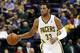 Indiana Pacers forward Danny Granger dribbles the basketball in the second half of an NBA basketball game against the Atlanta Hawks in Indianapolis, Tuesday, Feb. 18, 2014. (AP Photo/R Brent Smith)