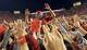 Utah quarterback Travis Wilson (7) is hoisted to the air by Utah fans after defeating Stanford 27-21 during an NCAA college football game Saturday, Oct. 12, 2013, in Salt Lake City. (AP Photo/Rick Bowmer)