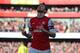 LONDON, ENGLAND - FEBRUARY 22: Olivier Giroud of Arsenal celebrates after scoring a goal during the Barclays Premier League match between Arsenal and Sunderland at Emirates Stadium on February 22, 2014 in London, England. (Photo by Jamie McDonald/Getty Images)