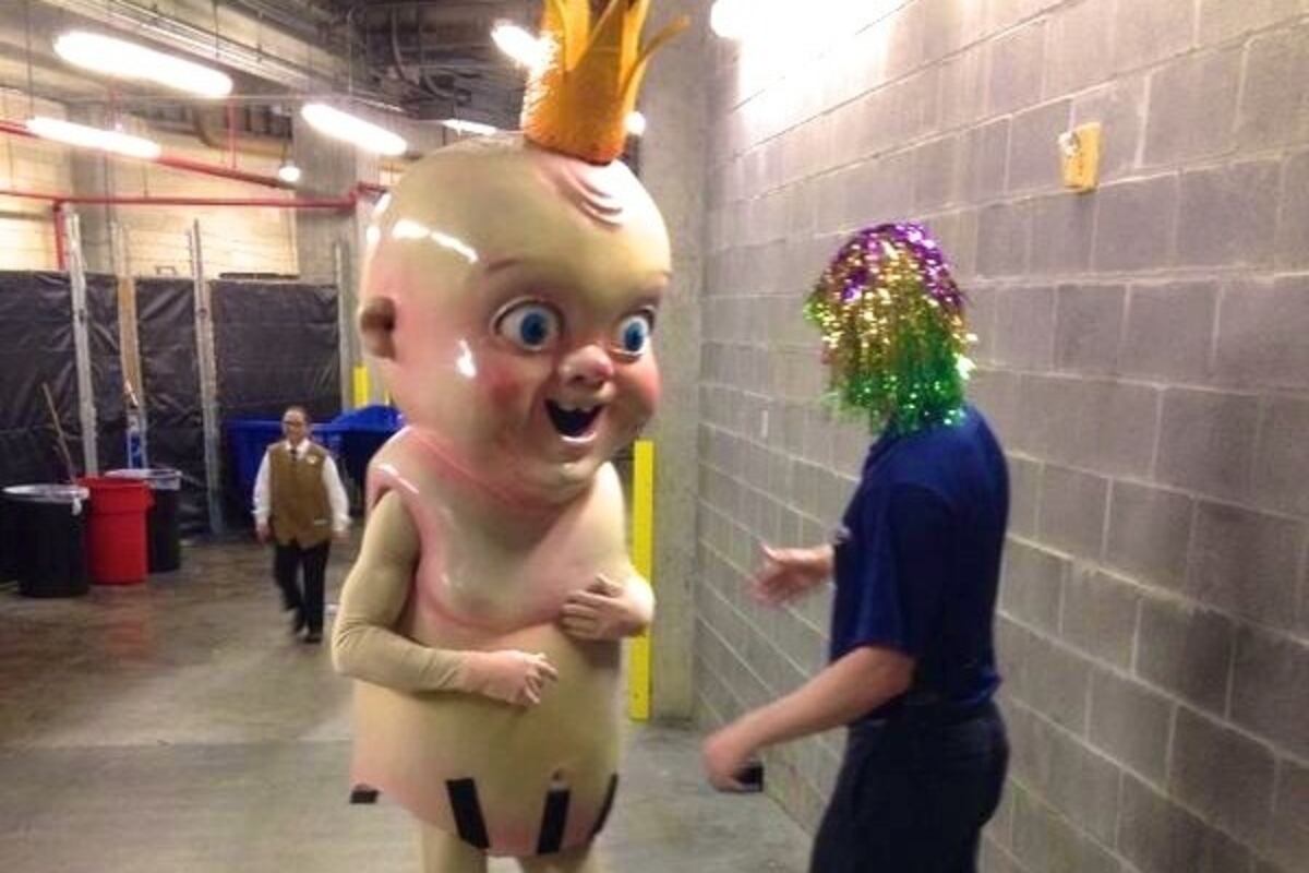 King Cake Baby Mascot Baseball King Cake Baby Mascot Baseball