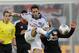 Hamburg's Hakan Calhanoglu of Turkey, left, and Leverkusen's Sidney Sam challenge for the ball during the German first division Bundesliga soccer match between Bayer Leverkusen and Hamburg SV in Leverkusen, Germany, Saturday, Nov. 9, 2013. (AP Photo/Frank Augstein)