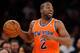NEW YORK, NY - NOVEMBER 10: Raymond Felton #2 of the New York Knicks carries the ball downcourt during the first half against the San Antonio Spurs at Madison Square Garden on November 10, 2013 in New York City. The Spurs defeat the Knicks 120-89. NOTE TO USER: User expressly acknowledges and agrees that, by downloading and/or using this photograph, user is consenting to the terms and conditions of the Getty Images License Agreement. (Photo by Maddie Meyer/Getty Images)