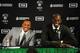 BOSTON, MA - JANUARY 26: Paul Pierce #34 and Kevin Garnett #2 of the Brooklyn Nets speak to the media after the game against the Boston Celtics on January 26, 2014 at the TD Garden in Boston, Massachusetts. NOTE TO USER: User expressly acknowledges and agrees that, by downloading and or using this photograph, User is consenting to the terms and conditions of the Getty Images License Agreement. Mandatory Copyright Notice: Copyright 2014 NBAE (Photo by Steve Babineau/NBAE via Getty Images)