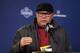 Bruce Arians addresses the media.