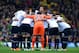 Who will be in the pre-kick-off huddle for Tottenham's Europa League game with Dnipro?