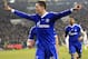 Schalke's Julian Draxler celebrates after scoring his side's opening goal during the Champions League group E soccer match between FC Schalke 04 and FC Basel in Gelsenkirchen, Germany, Wednesday, Dec.11,2013. (AP Photo/Frank Augstein)