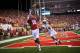 LINCOLN, NE - AUGUST 31: Wide receiver Quincy Enunwa #18 of the Nebraska Cornhuskers catches a touchdown over cornerback Tyran Finley #14 of the Wyoming Cowboys during their game at Memorial Stadium on August 31, 2013 in Lincoln, Nebraska. Nebraska defeated Wyoming 37-34. (Photo by Eric Francis/Getty Images)